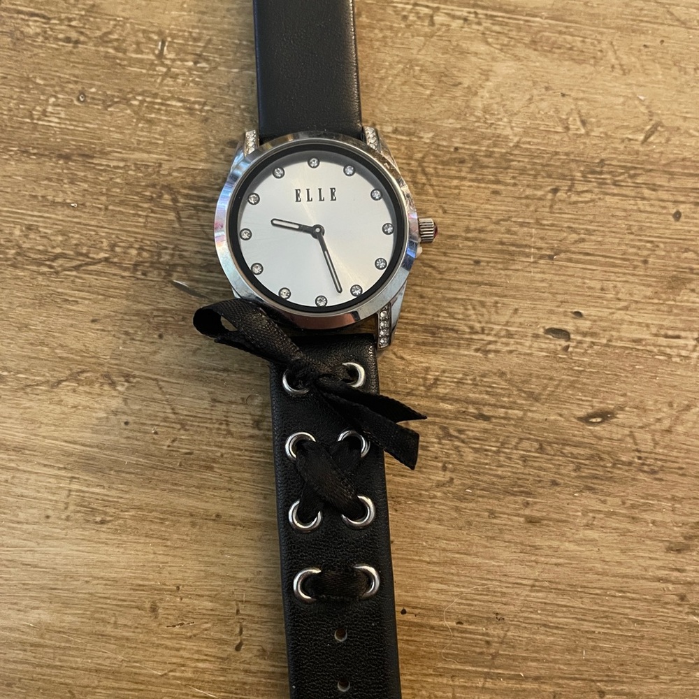 Elle Black and Silver Women’s Watch